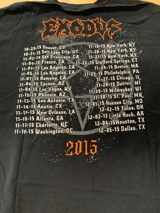 Exodus 2015 US Tour T-Shirt, Black, XL