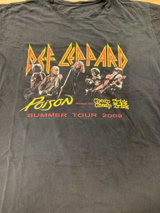 Def Leppard / Poison / Cheap Trick Summer Tour 2009, Black, L