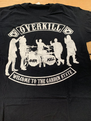 Overkill Welcome To The Garden State 2019 T-Shirt, Black, L