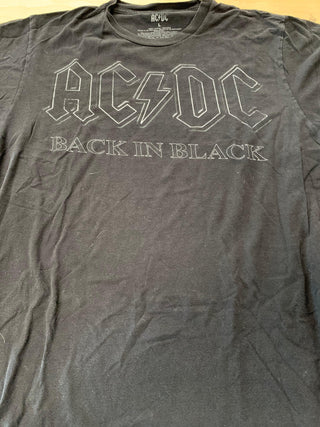 AC/DC Back In Black T-Shirt, Black, L