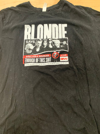 Blondie 2019 US Tour Blondie Says T-Shirt, Black, XL