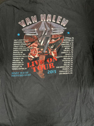 Van Halen Live On Tour 2015 T-Shirt, Black, XL