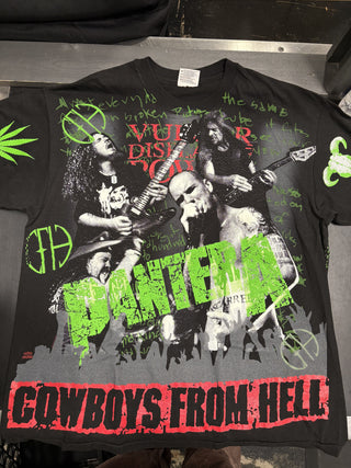 1992 Pantera Cowboys From Hell AOP T-Shirt, Black, XL