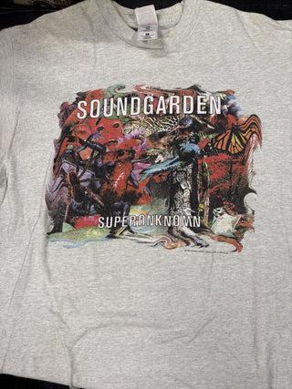 1994 Soundgarden Superunknown Animal Collage T-Shirt, Grey, XL (LIGHT STAINING)