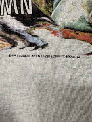 1994 Soundgarden Superunknown Animal Collage T-Shirt, Grey, XL (LIGHT STAINING)