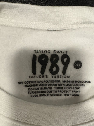 Taylor Swift Eras Crewneck Sweatshirt, White, 2X