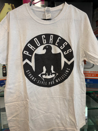 Progress Wrestling Strong Style Since 2012 T-Shirt, White, L