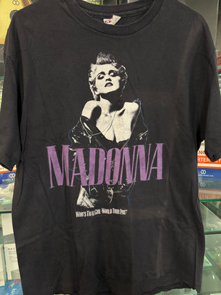 Madonna Who's That Girl 1987 Tour T-Shirt, Black, XL W/ 1987 Tour Book