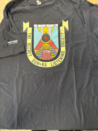 The Secret Sun Ra Listening Society T-Shirt, Black, 2XL