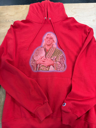 Westside Gun Fourth Rope Ric Flair Champion Hoodie, Red, L