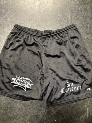 King Diamond In Concert Basketball Shorts, Black, 2X