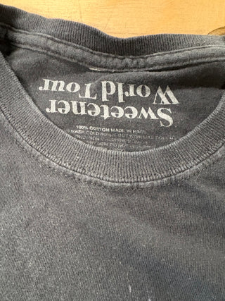 Ariana Grande Sweetener World Tour Galaxy T-Shirt, Black, M