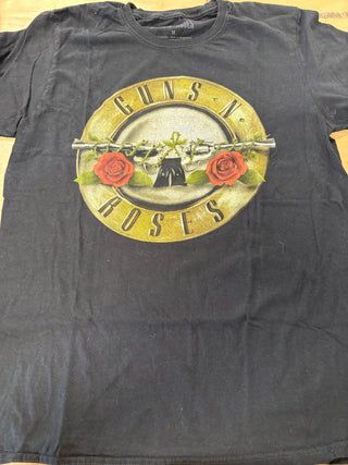 Guns N Roses Logo T-Shirt, Black, M