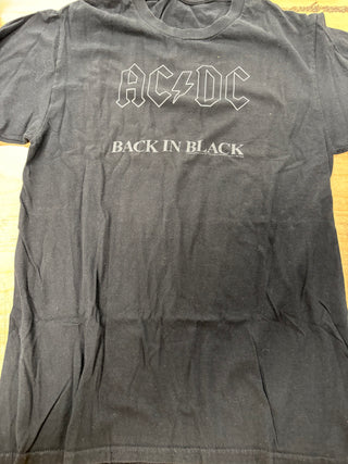 AC/DC Back In Black T-Shirt, Black, S