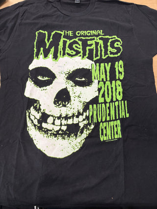 Original Misfits 2018 Prudential Center May 19th Fiend Face T-Shirt, Black, L