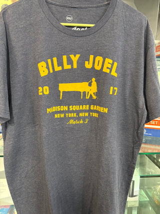 Billy Joel MSG March 3rd 2017 T-Shirt, Gray, 2XL