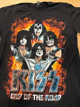 Kiss End Of The Road Uncasville T-Shirt, Black, M