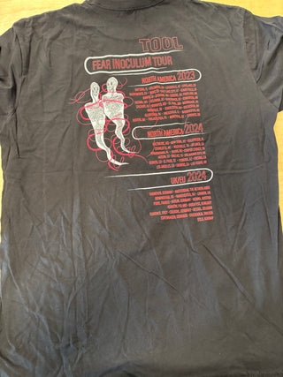 Tool Fear Inoculum Tour NYC January 13th 2024 T-Shirt, Black, XL