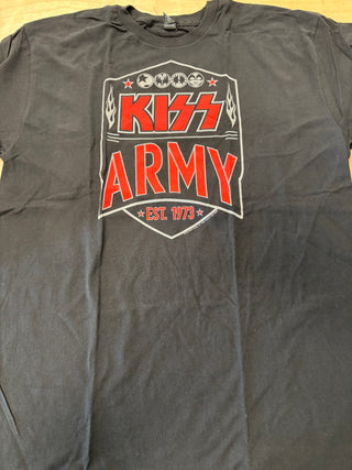 Kiss Army Est. 1973 T-Shirt, Black, L