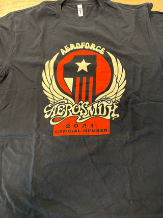 Aerosmith Aero Force One Official Member 2021 T-Shirt, Black, L