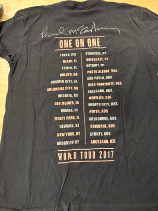 Paul McCartney One On One World Tour 2017 T-Shirt, Black, M