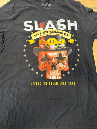 Slash Living The Dream Tour 2018 T-Shirt, Black, L