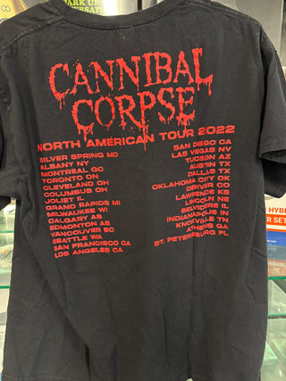 Cannibal Corpse North American Tour 2022 T-Shirt, Black, L