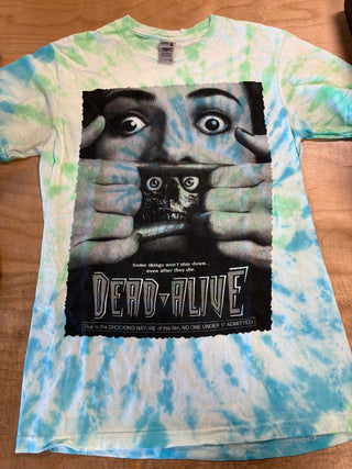 Dead Alive Tie Dye T-Shirt, Green / Blue Tie Dye, S