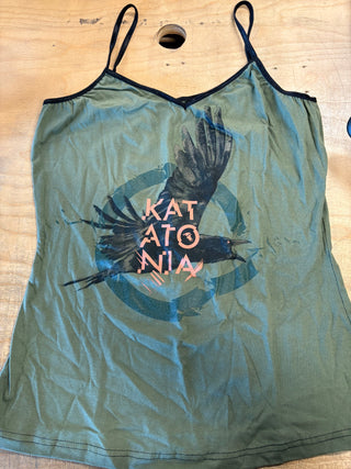 Katatonia Bird Logo DIY Sleeveless Top, Green, S