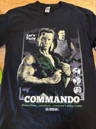 Commando Blow Off Some Steam T-Shirt, Black, M