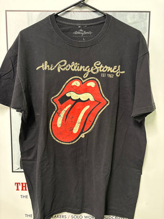 The Rolling Stones Tongue Logo T-Shirt, Black, L