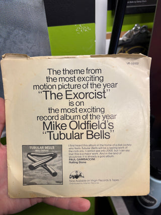 Mike Oldfield- Tubular Bells (Theme From The Exorcist) (Promo) (Light Wear On Side B)