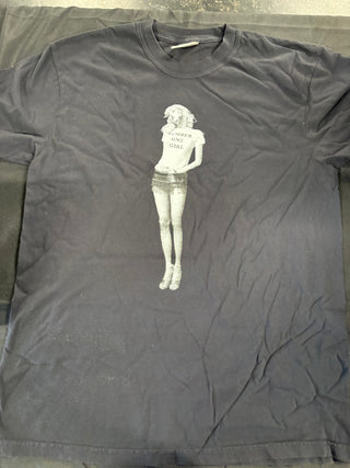 Rosé Rosie Number One Girl T-Shirt, Black, M