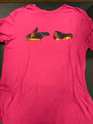 Run The Jewels Public Service Announcement Tour T-Shirt, Pink, L