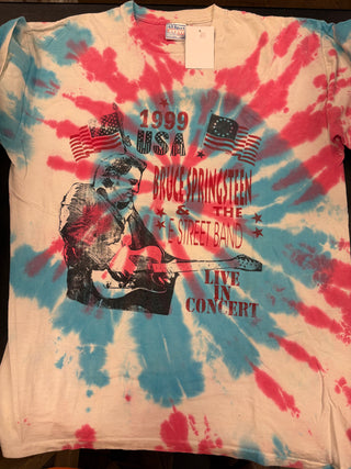 Bruce Springsteen 1999 Meadowlands Reunion Shows T-Shirt, Tie Dye, XL