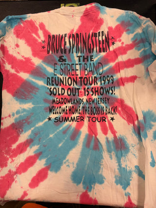 Bruce Springsteen 1999 Meadowlands Reunion Shows T-Shirt, Tie Dye, XL