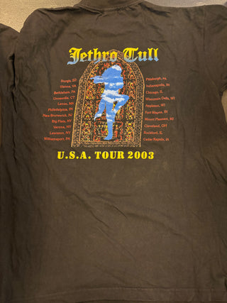 Jethro Tull USA Tour 2003 T-Shirt, Black, L