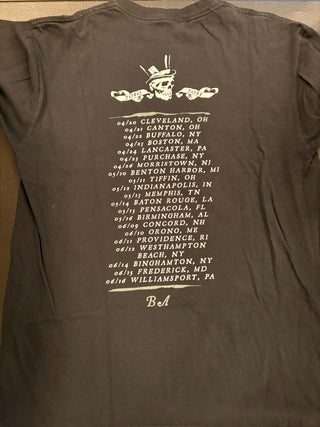 Bryan Adams The Bare Bones Tour 2009-2011 T-Shirt, Black, L