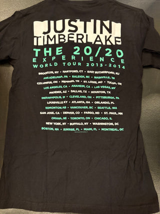 Justin Timberlake The 20/20 Experience Tour 2013-2014 T-Shirt, Black, S