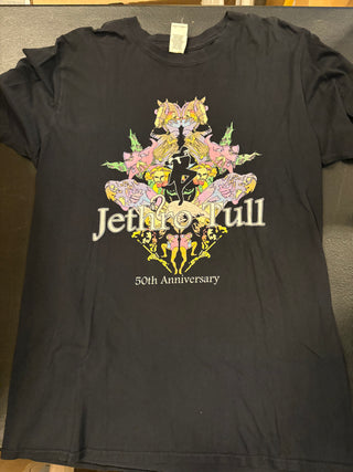 Jethro Tull 50th Anniversary Tour 2018 T-Shirt, Black, L