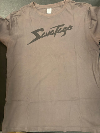 Savatage Logo T-Shirt, Brown, L