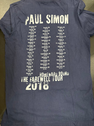 Paul Simon Homeward Bound The Farewell Tour 2018 T-Shirt, Navy, L