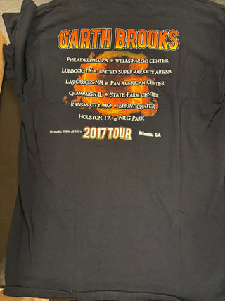 Garth Brooks 2017 Tour T-Shirt, Black, L