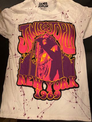 Janis Joplin New York 1969 T-Shirt, White, S