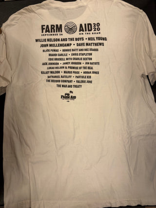 Farm Aid On The Road 2020 T-Shirt, White, L