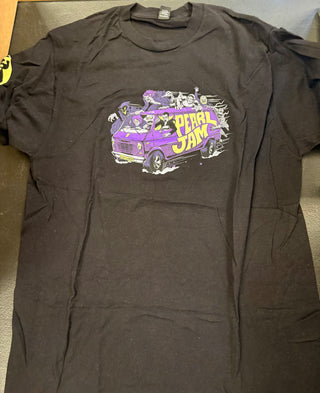 Pearl Jam Ten Club Halloween 2014 Monster Van T-Shirt, Black, L