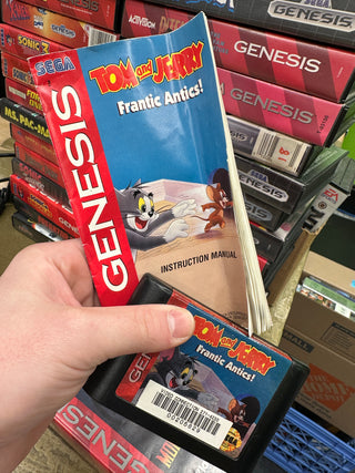 Tom and Jerry Frantic Antics (In Box w/Manual)(Curving To Manual, Sticker On Cartridge - See Photo)