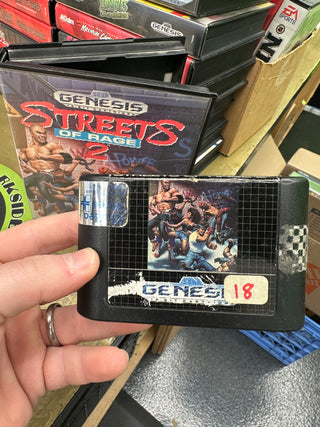 Streets of Rage 2 (In Box, No Manual)(Light Wear To Cartridge, See Photo)