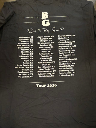 Buddy Guy Born To Play Guitar Tour 2016 T-Shirt, Black, L