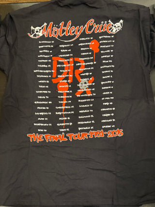 Motley Crue Final Tour 1981-2015 Girls Girls Girls T-Shirt, Black, L